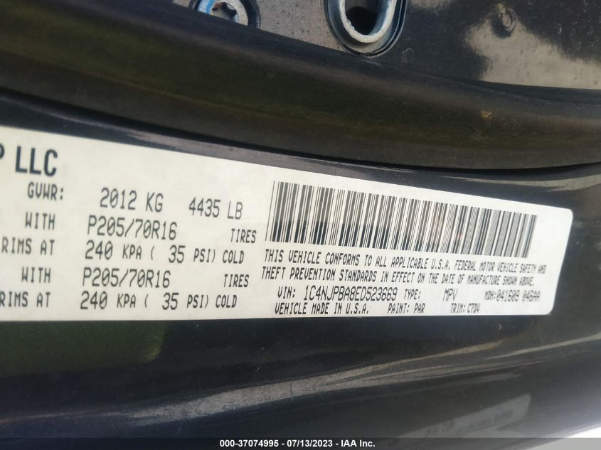 2014 JEEP PATRIOT SPORT/ALTITUDE - 1C4NJPBA8ED523669