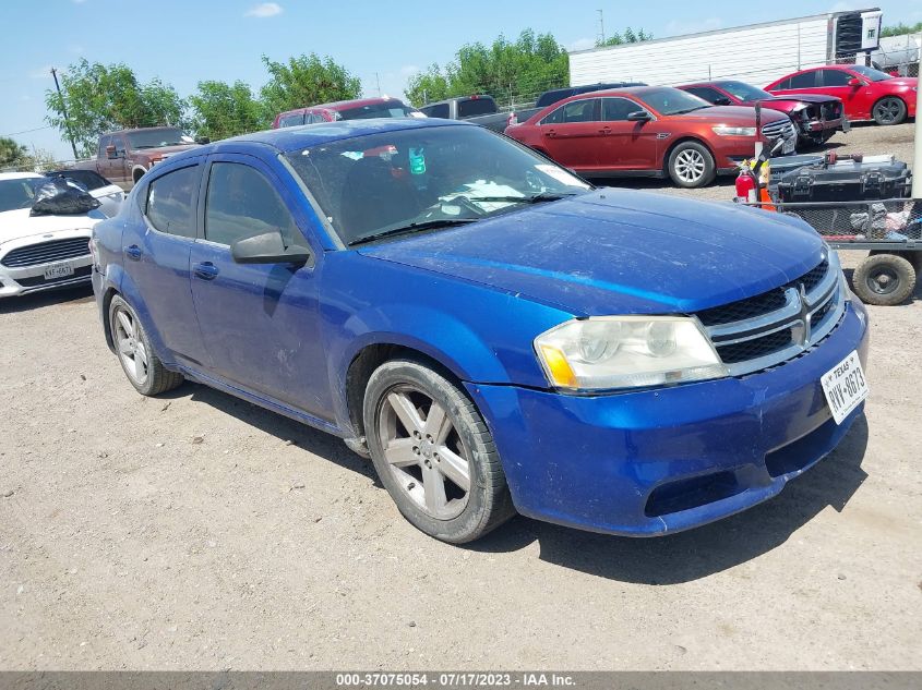 2013 DODGE AVENGER SE - 1C3CDZAB8DN643893
