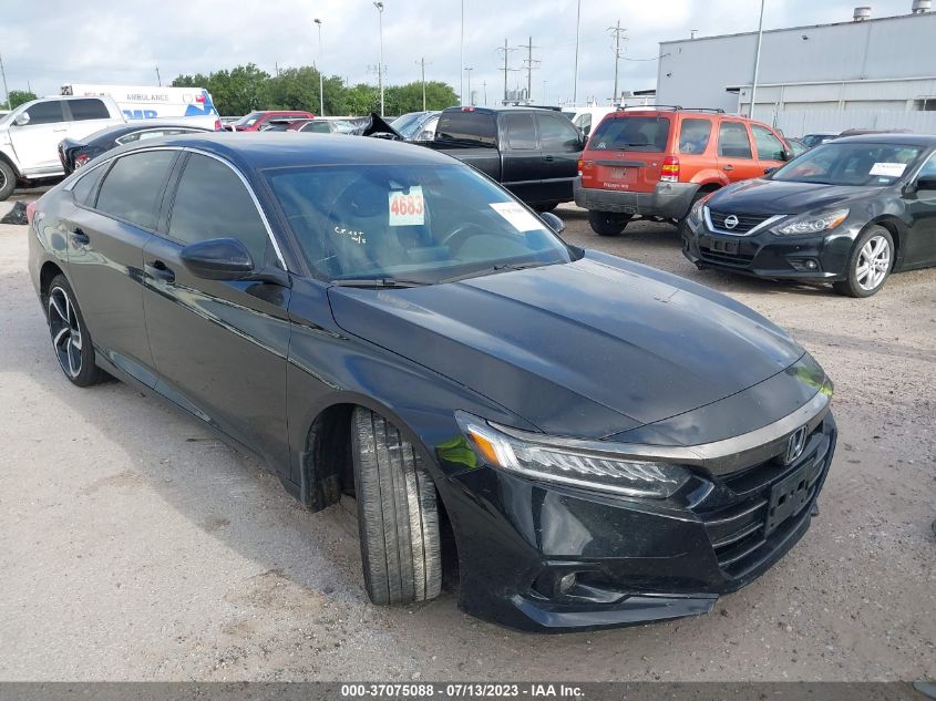 2021 HONDA ACCORD SEDAN SPORT - 1HGCV1F37MA028689