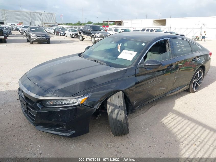 2021 HONDA ACCORD SEDAN SPORT - 1HGCV1F37MA028689