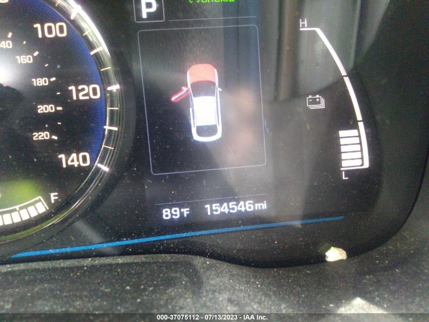 2017 HYUNDAI IONIQ HYBRID BLUE - KMHC65LC8HU023766