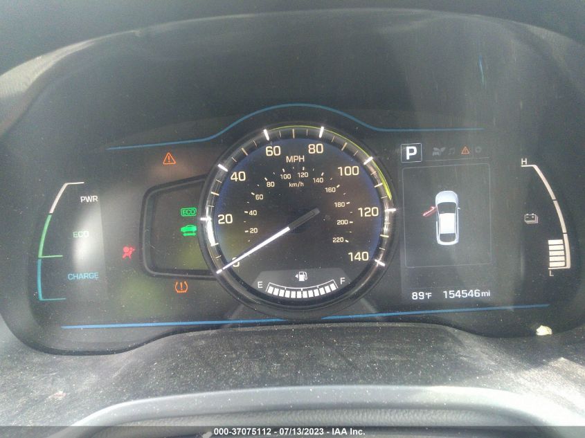 2017 HYUNDAI IONIQ HYBRID BLUE - KMHC65LC8HU023766