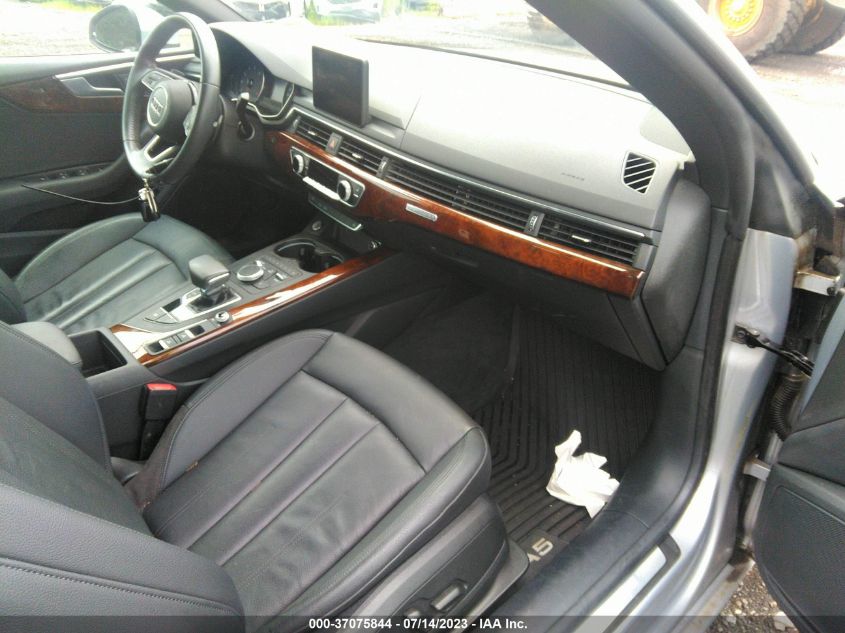 2018 AUDI A5 CABRIOLET PREMIUM - WAUWNGF5XJN010575