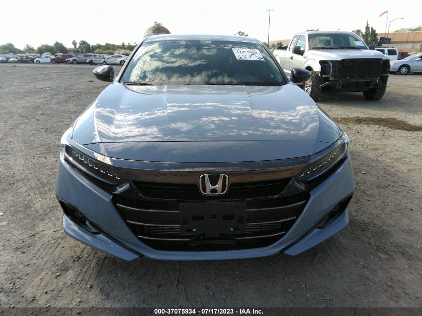 2022 HONDA ACCORD SEDAN SPORT - 1HGCV1F36NA112830