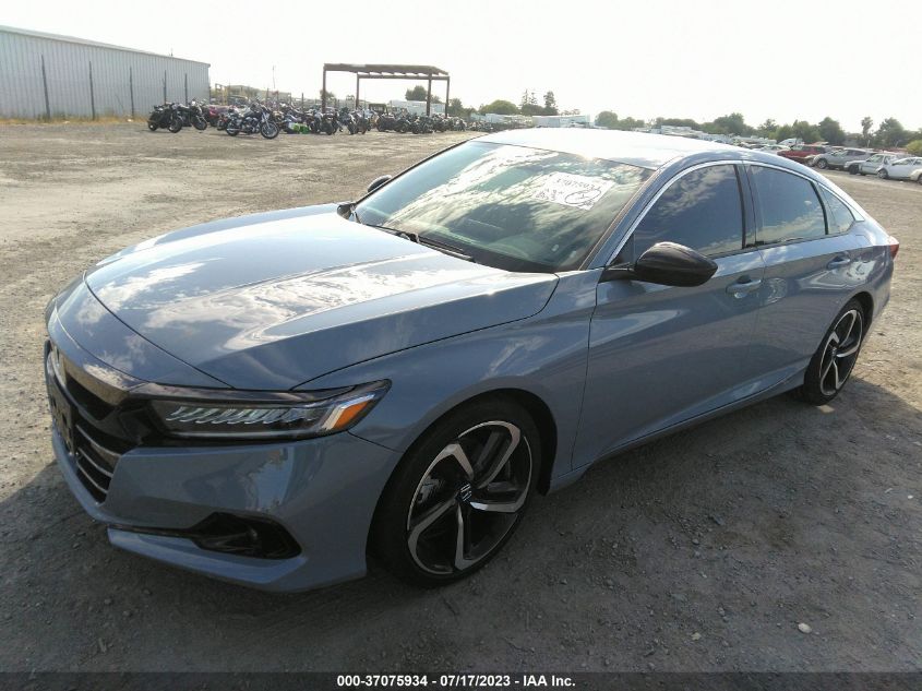 2022 HONDA ACCORD SEDAN SPORT - 1HGCV1F36NA112830
