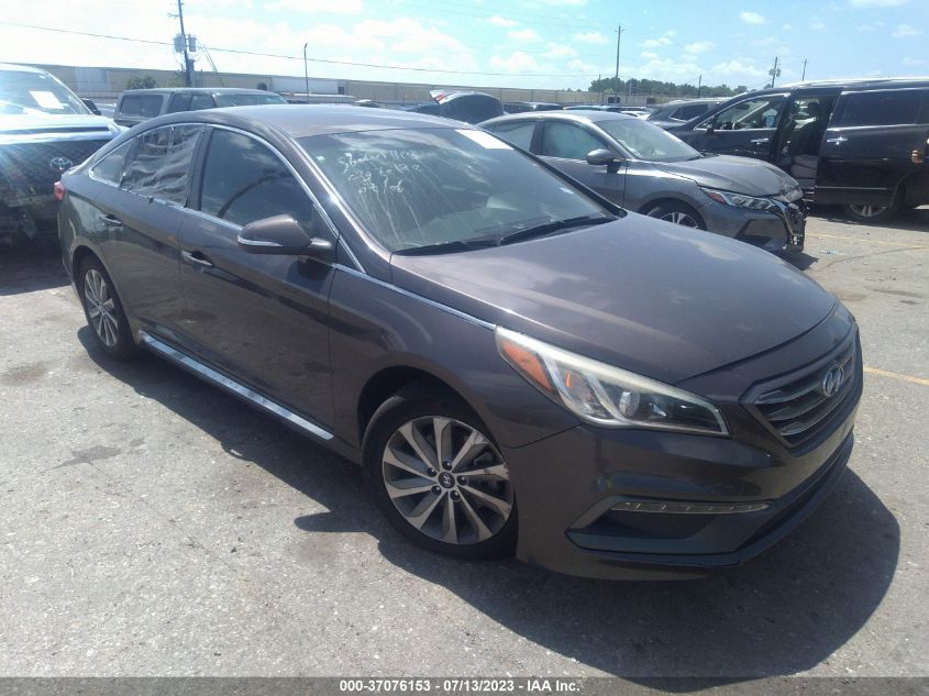 2016 HYUNDAI SONATA 2.4L SPORT - 5NPE34AF6GH297019