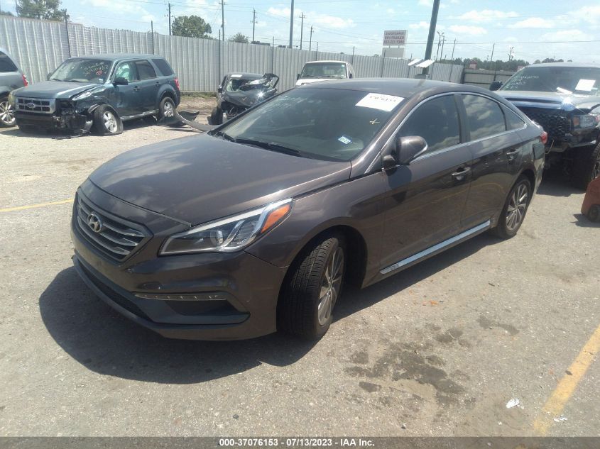 2016 HYUNDAI SONATA 2.4L SPORT - 5NPE34AF6GH297019