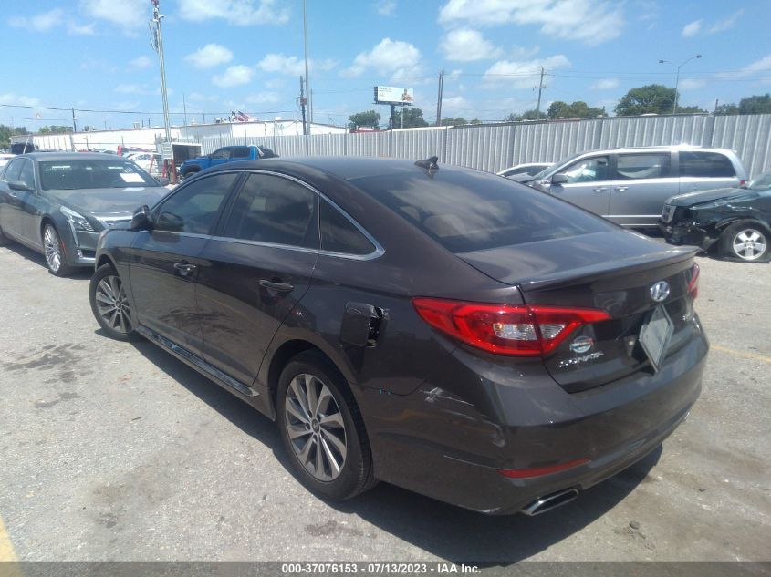 2016 HYUNDAI SONATA 2.4L SPORT - 5NPE34AF6GH297019