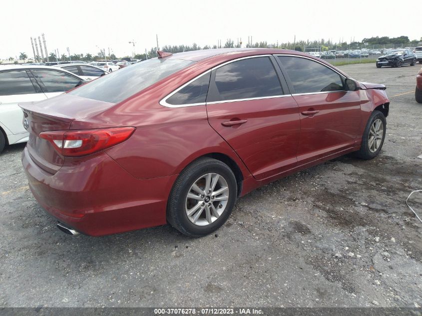 2015 HYUNDAI SONATA 2.4L SE - 5NPE24AF2FH089818