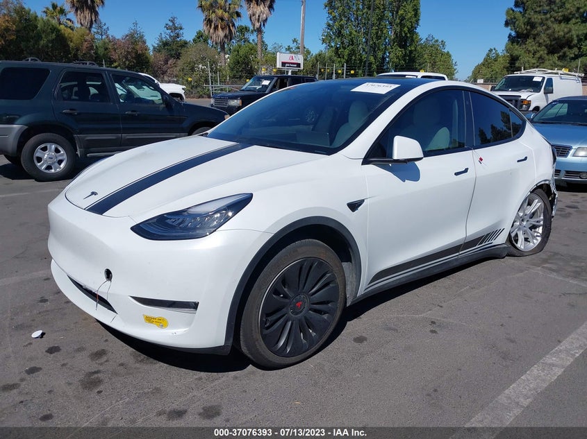 VIN 7SAYGDEE8NF353799 2022 TESLA MODEL Y LONG RANGE