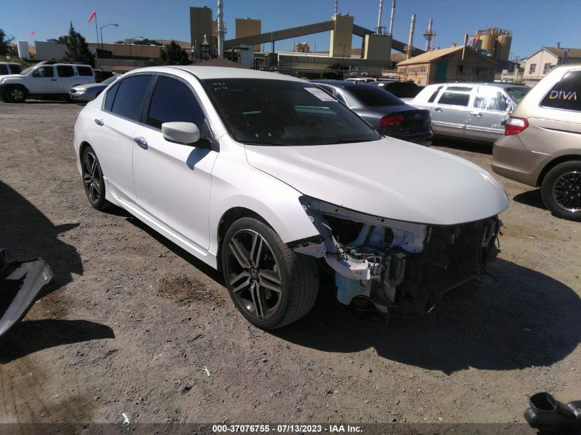 2017 HONDA ACCORD SEDAN SPORT SE - 1HGCR2F18HA242475