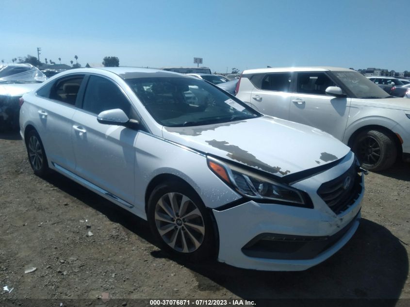 2015 HYUNDAI SONATA 2.4L SPORT - 5NPE34AF6FH022913