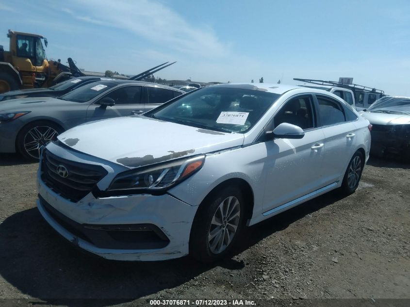 2015 HYUNDAI SONATA 2.4L SPORT - 5NPE34AF6FH022913