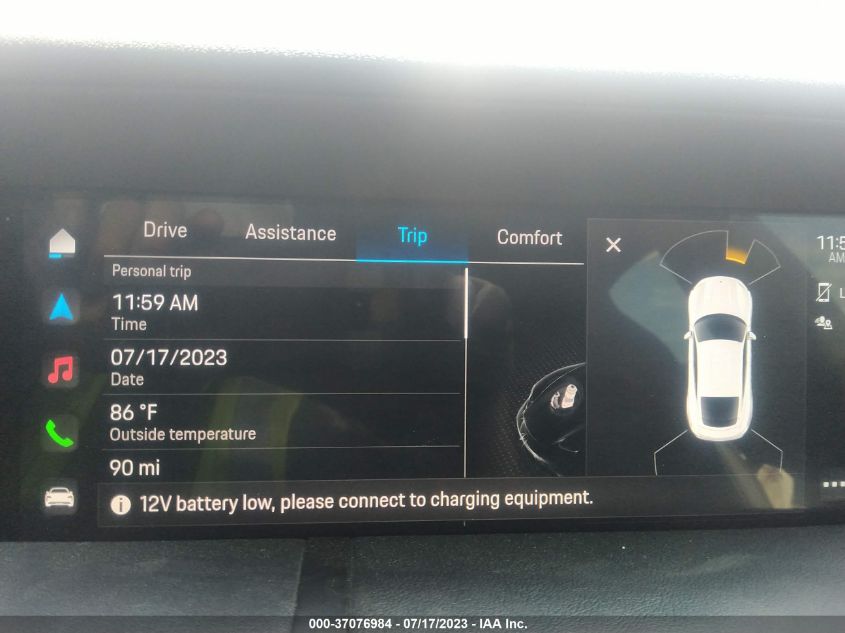 2022 PORSCHE TAYCAN - WP0AA2Y14NSA13861