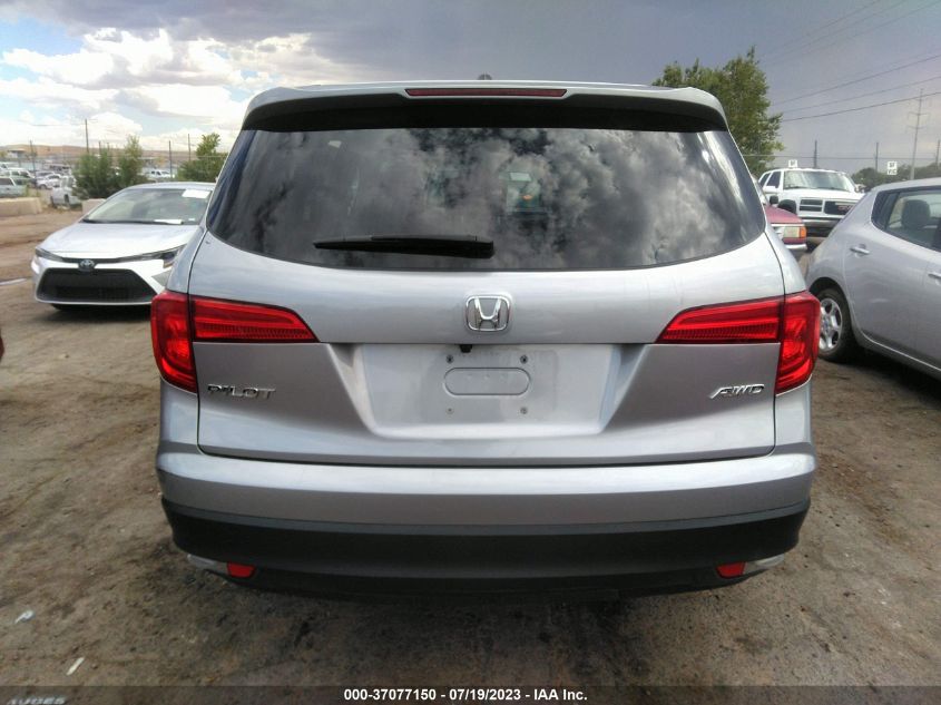 2017 HONDA PILOT EX-L - 5FNYF6H6XHB054660
