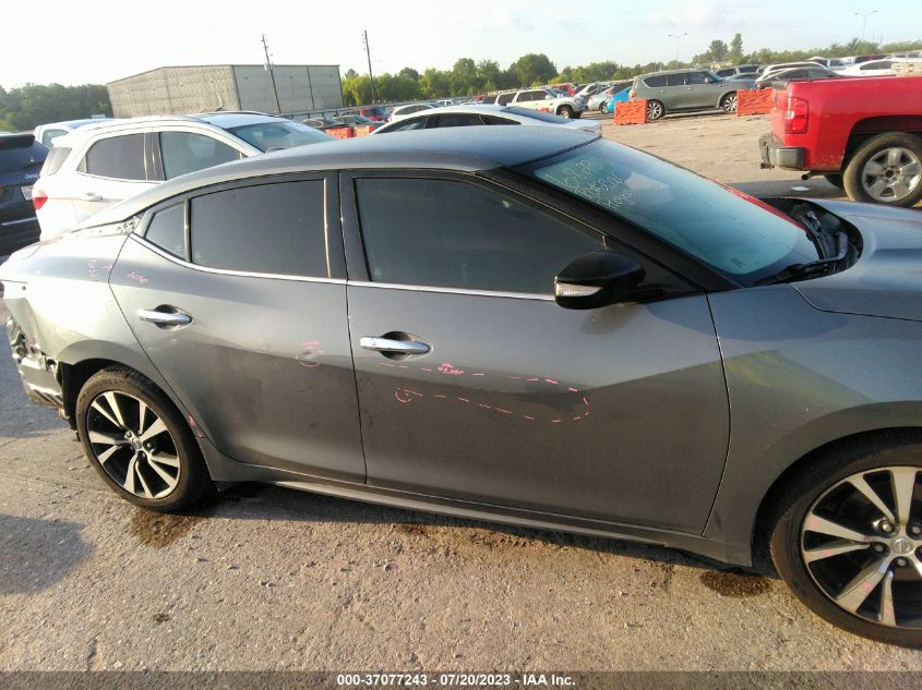 2018 NISSAN MAXIMA 3.5S/SV/SL/SR/PLAT - 1N4AA6AP0JC368667