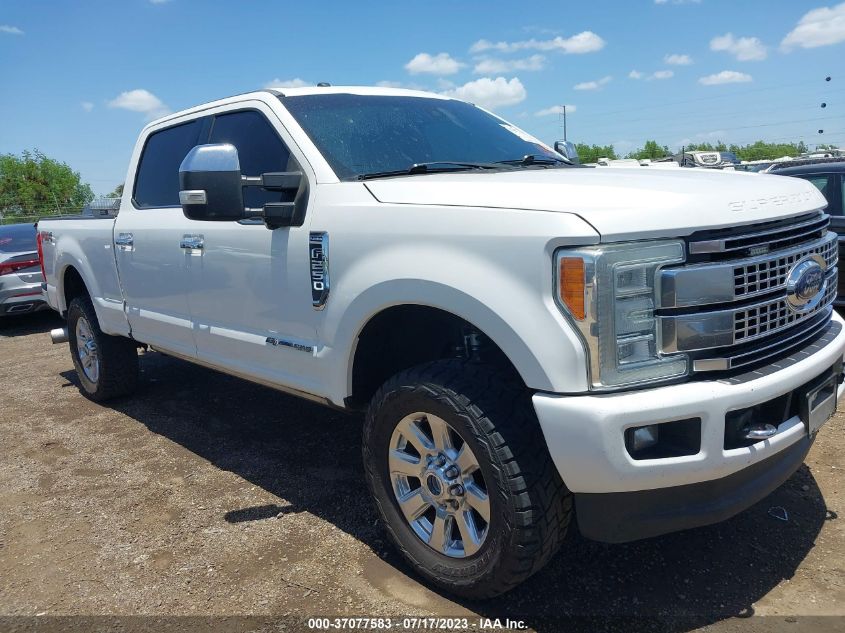 2017 FORD SUPER DUTY F-250 SRW LARIAT/PLATINUM - 1FT7W2BT0HEB34392