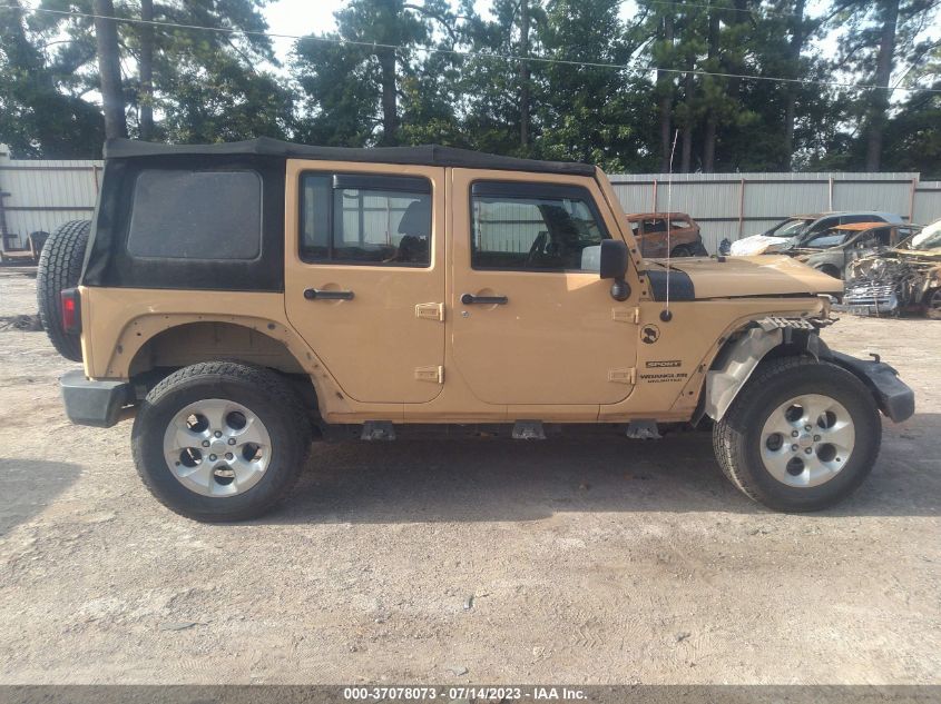2014 JEEP WRANGLER UNLIMITED SPORT - 1C4BJWDGXEL229906