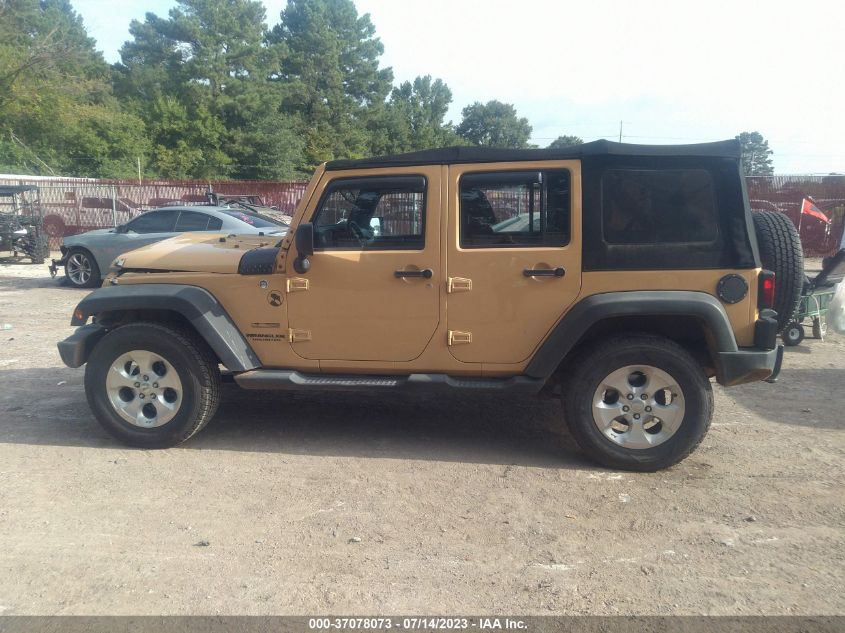 2014 JEEP WRANGLER UNLIMITED SPORT - 1C4BJWDGXEL229906