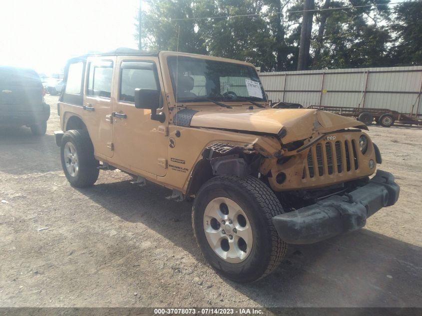 2014 JEEP WRANGLER UNLIMITED SPORT - 1C4BJWDGXEL229906