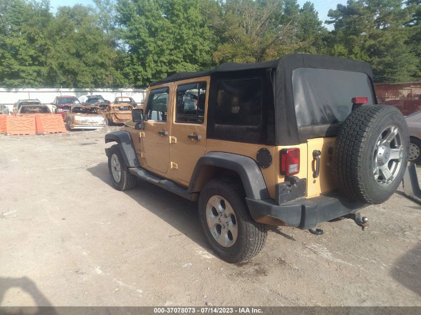 2014 JEEP WRANGLER UNLIMITED SPORT - 1C4BJWDGXEL229906