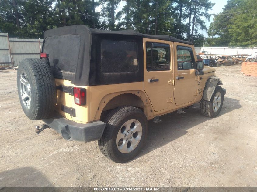 2014 JEEP WRANGLER UNLIMITED SPORT - 1C4BJWDGXEL229906