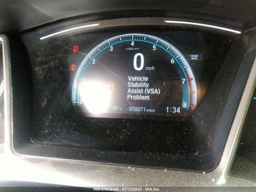2017 HONDA CIVIC SEDAN EX - 2HGFC2F72HH541318
