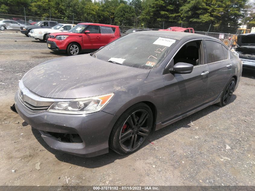 2017 HONDA ACCORD SEDAN SPORT - 1HGCR2F53HA006304