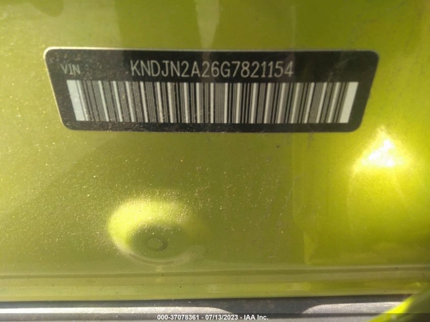 2016 KIA SOUL BASE - KNDJN2A26G7821154