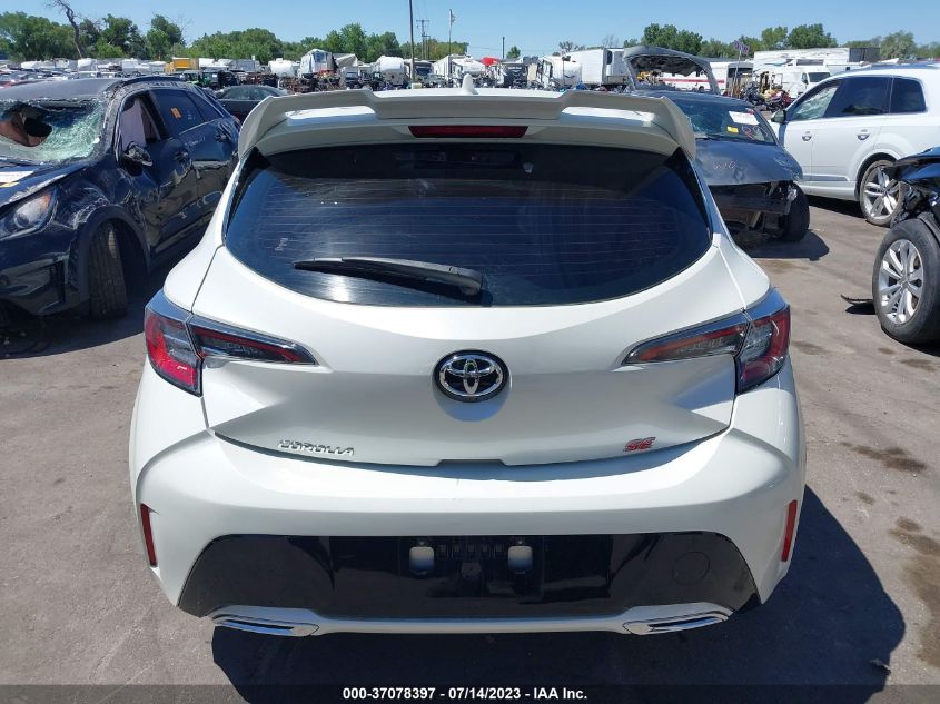 2019 TOYOTA COROLLA HATCHBACK SE/XSE JTNK4RBE5K3042283