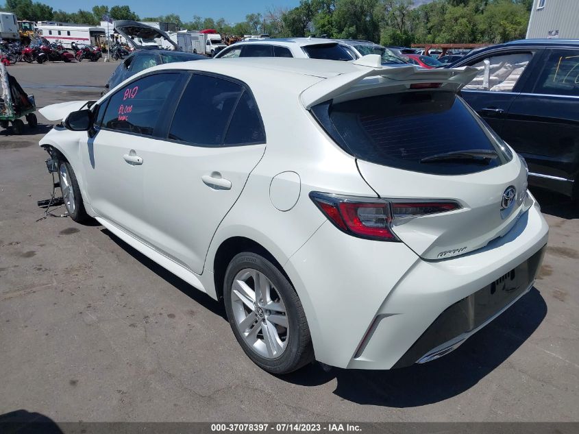 2019 TOYOTA COROLLA HATCHBACK SE/XSE JTNK4RBE5K3042283