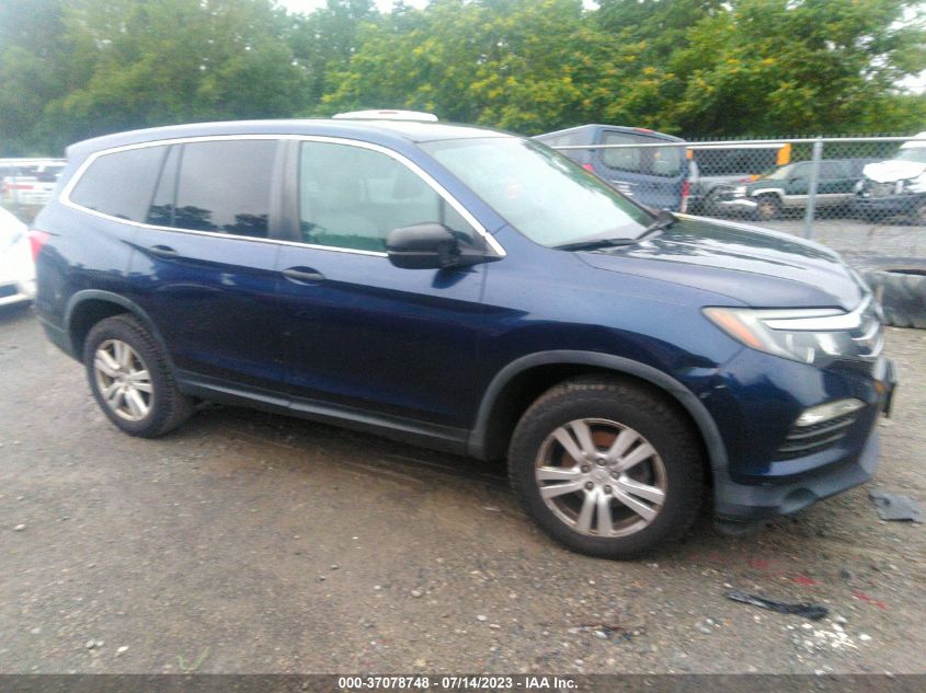 2016 HONDA PILOT LX - 5FNYF6H1XGB037294
