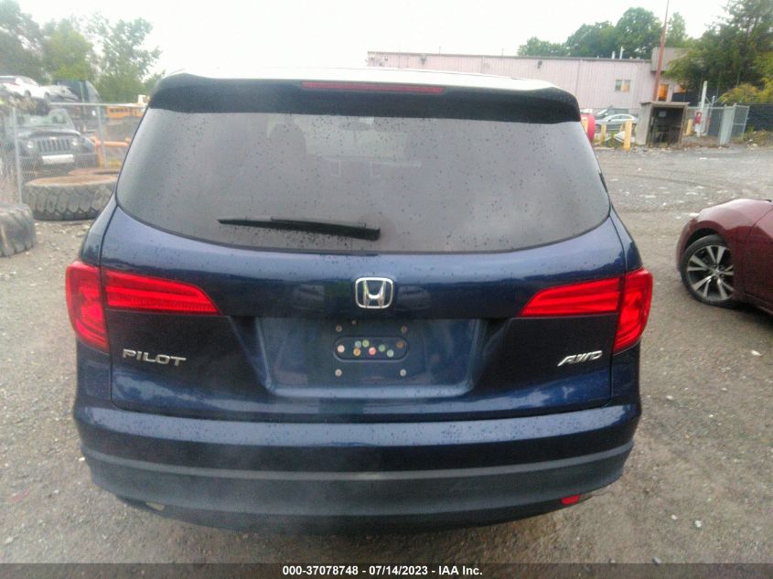 2016 HONDA PILOT LX - 5FNYF6H1XGB037294