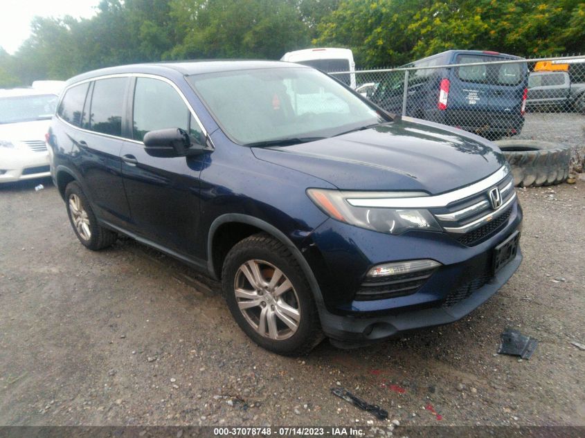 2016 HONDA PILOT LX - 5FNYF6H1XGB037294