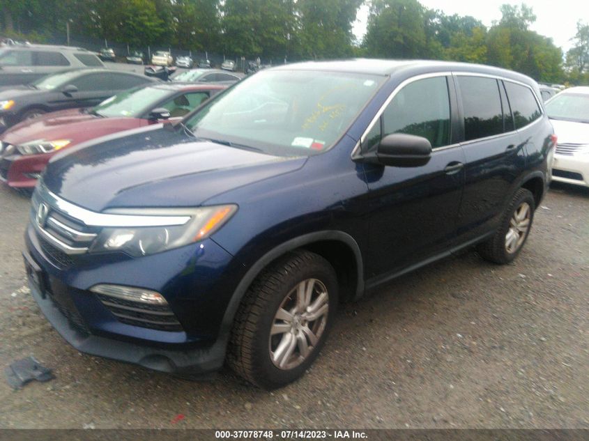 2016 HONDA PILOT LX - 5FNYF6H1XGB037294