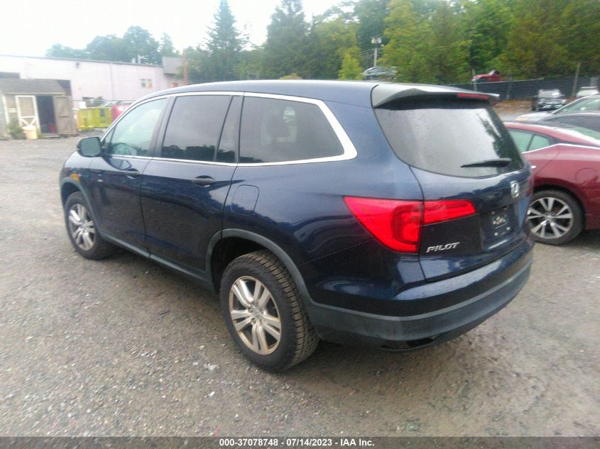 2016 HONDA PILOT LX - 5FNYF6H1XGB037294