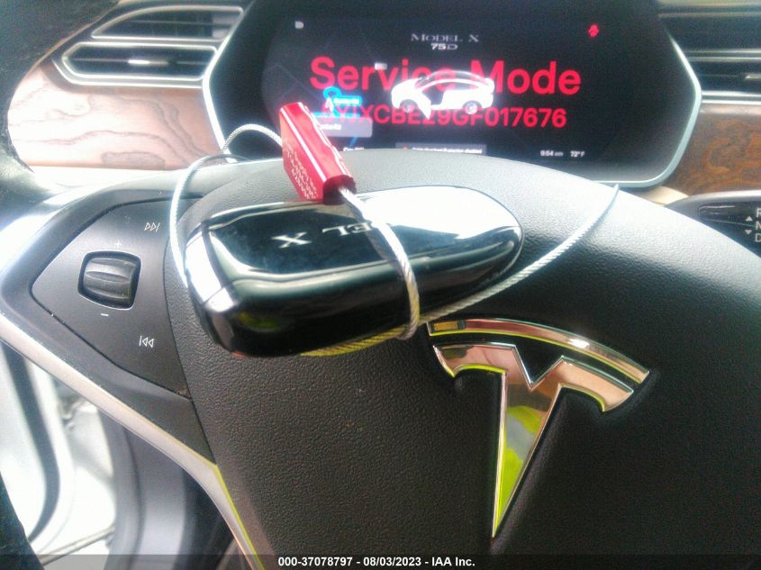 2016 TESLA MODEL X 70D/90D/75D/60D/P100D - 5YJXCBE29GF017676