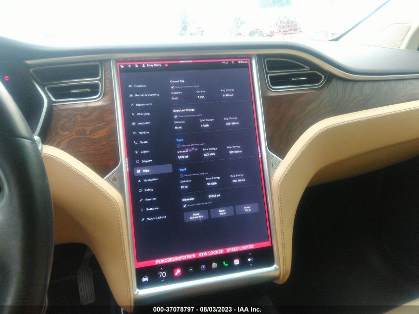 2016 TESLA MODEL X 70D/90D/75D/60D/P100D - 5YJXCBE29GF017676