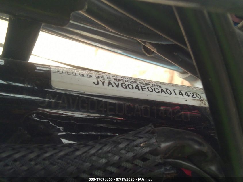 2012 YAMAHA XV250 JYAVG04E0CA014420