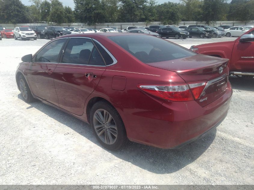 2016 TOYOTA CAMRY SE - 4T1BF1FK5GU557801