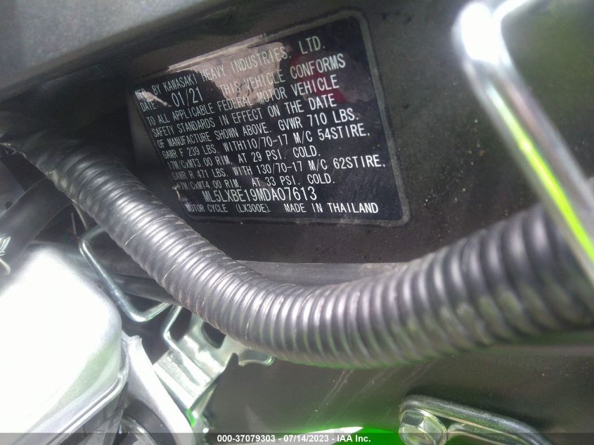 2021 KAWASAKI KLX300 E ML5LXBE19MDA07613