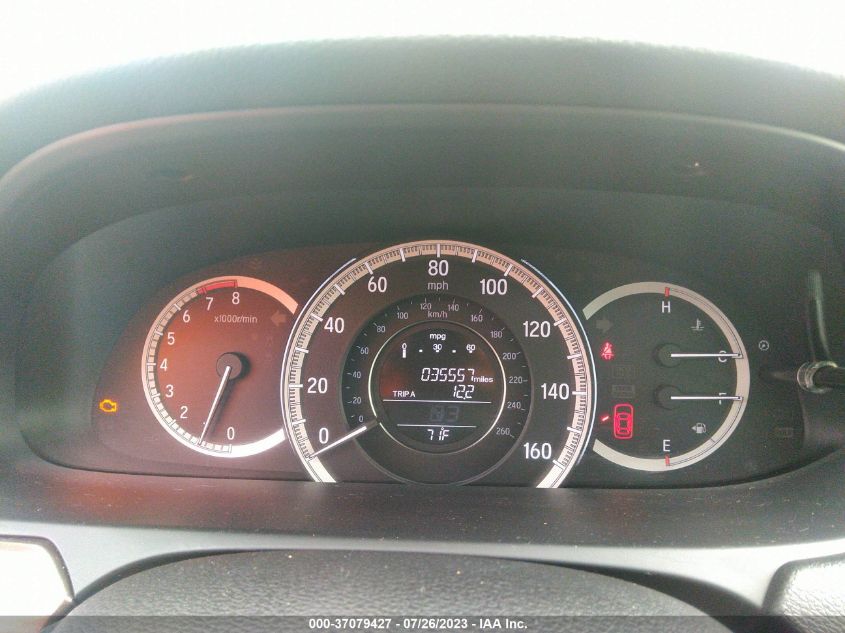 2016 HONDA ACCORD SEDAN EX-L - 1HGCR3F80GA001396