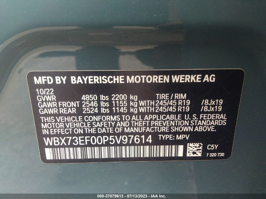 2023 BMW X1 XDRIVE28I - WBX73EF00P5V97614