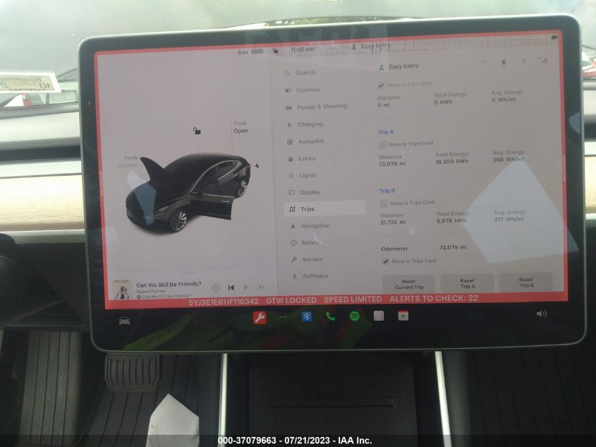 2018 TESLA MODEL 3 LONG RANGE - 5YJ3E1EB1JF116342