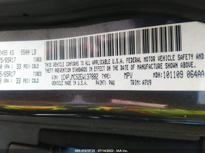 2014 JEEP CHEROKEE LATITUDE - 1C4PJMCS2EW137882
