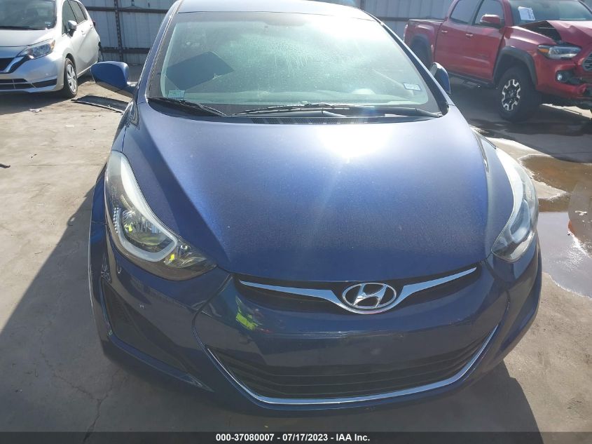 2016 HYUNDAI ELANTRA SE - 5NPDH4AE7GH748611