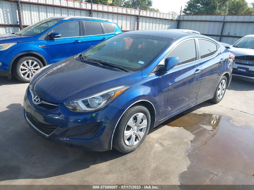 2016 HYUNDAI ELANTRA SE - 5NPDH4AE7GH748611