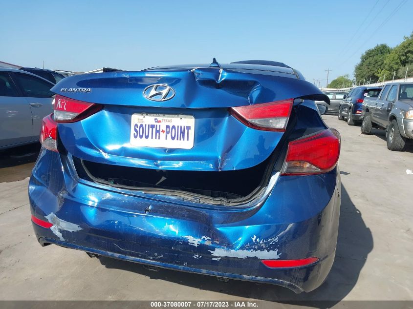 2016 HYUNDAI ELANTRA SE - 5NPDH4AE7GH748611