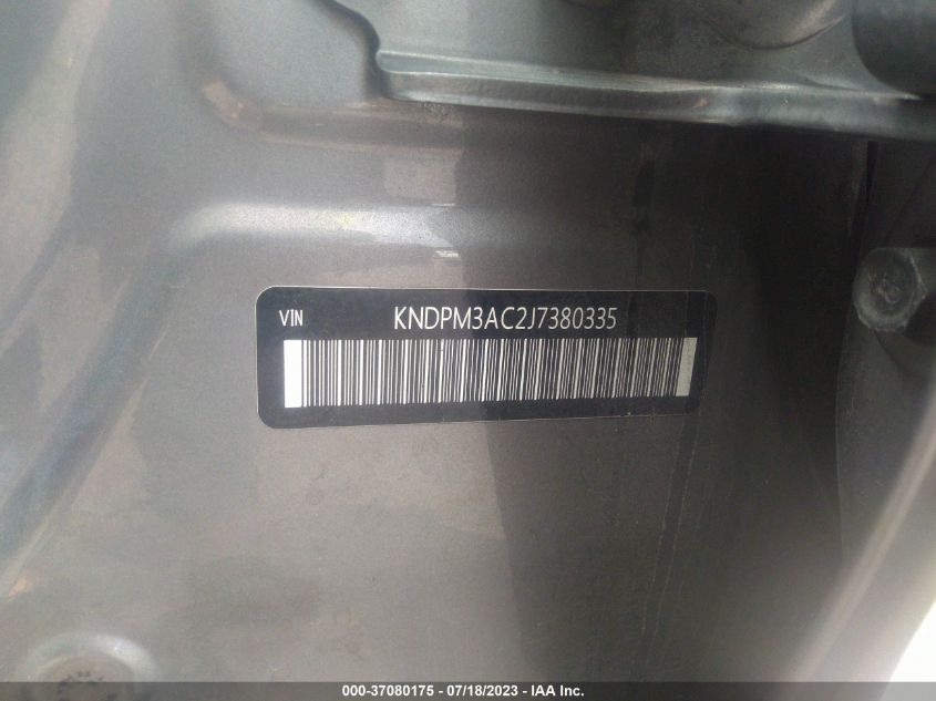 2018 KIA SPORTAGE LX - KNDPM3AC2J7380335