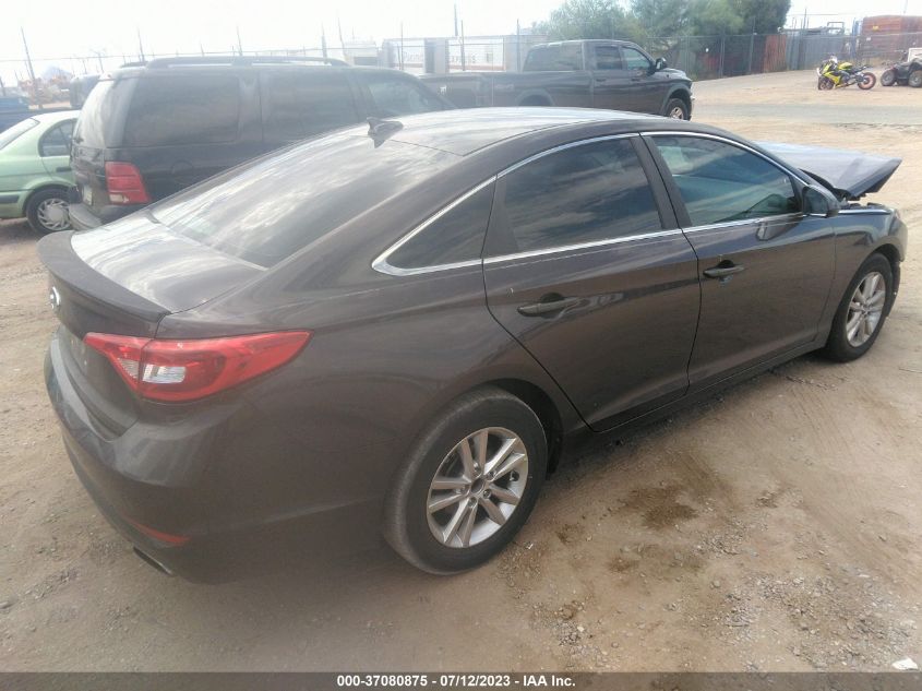 2015 HYUNDAI SONATA 2.4L SE - 5NPE24AF4FH243882